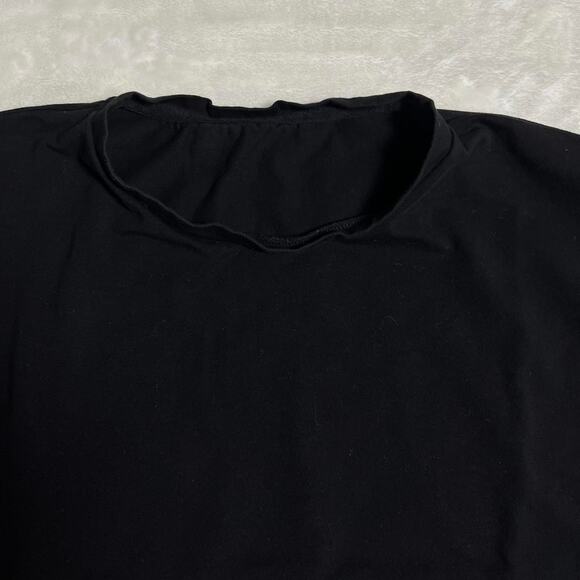 BlackMilk Minimalist T-Shirt Size Med Black Stretch Goth Emo Box Baggy FLAWED - Picture 3 of 9